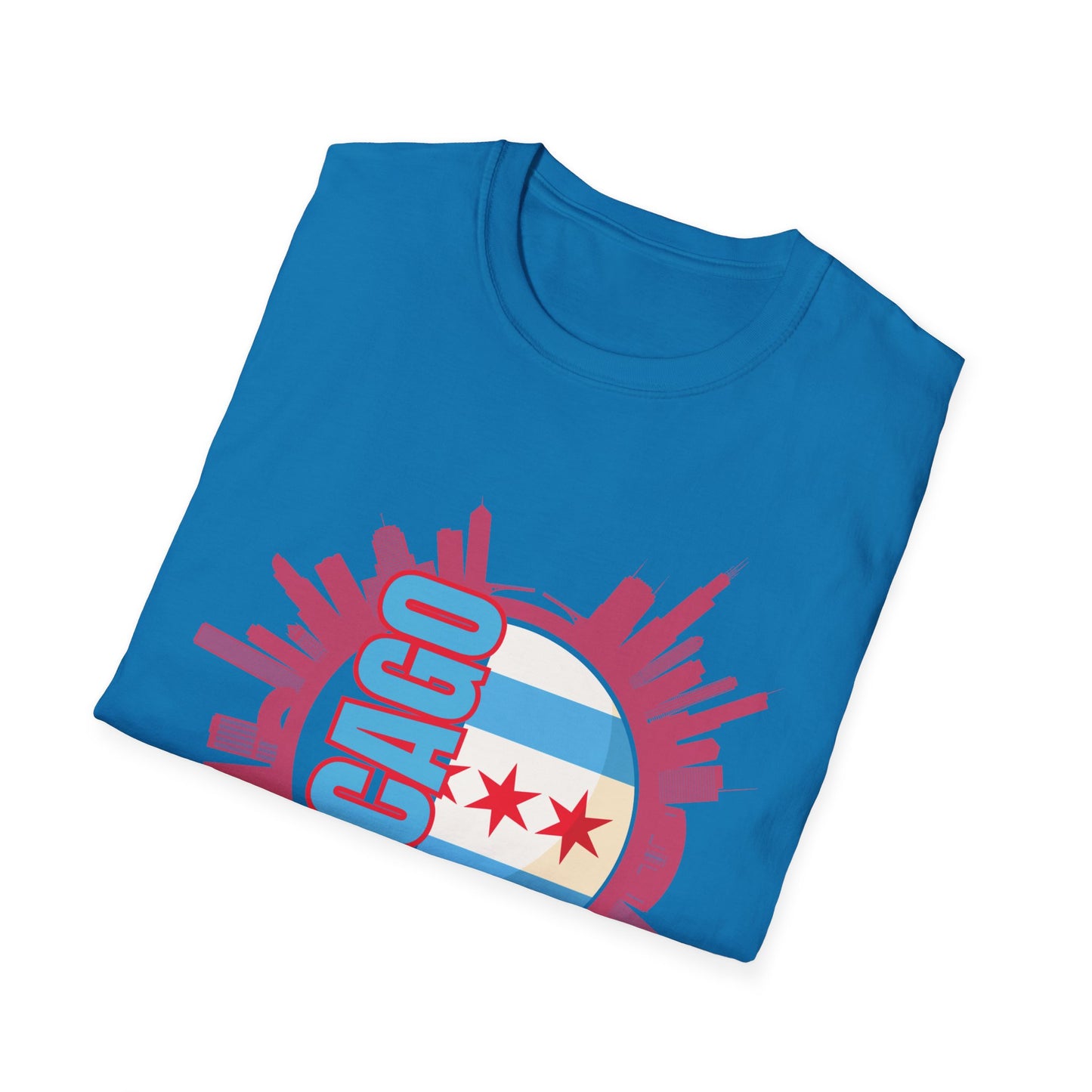 Chicago Skyline T-Shirt (Red Skyline)